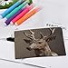 RLDOBOFE Free Deer Coin Purse Small Cash Coin Purse Pouch Mini Canvas Change Purse with Zipper Cute Coin Pouch Fashion Coin Wallet Slim Cash Change Wallet for Cards Keys Lipsticks