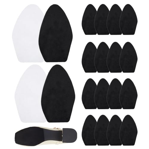 PH PandaHall 20pcs Suede Soles Self Adhesive Half Soles Shoes Pads Non-Slip Shoe Sole Protectors...