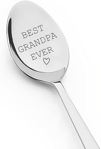 Regalo de cuchara para el mejor abuelo del mundo, regalos para el día del padre para hombres, ideas de regalo para el día del padre para nietos a