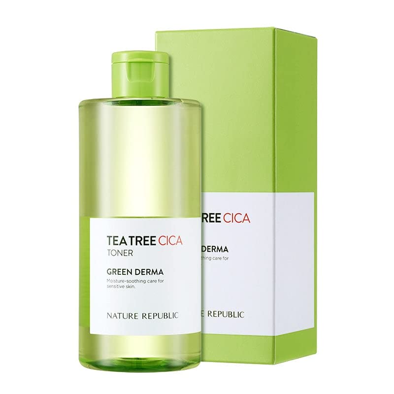Nature Republic Green Derma Tea Tree Cica Big Toner, 500ml