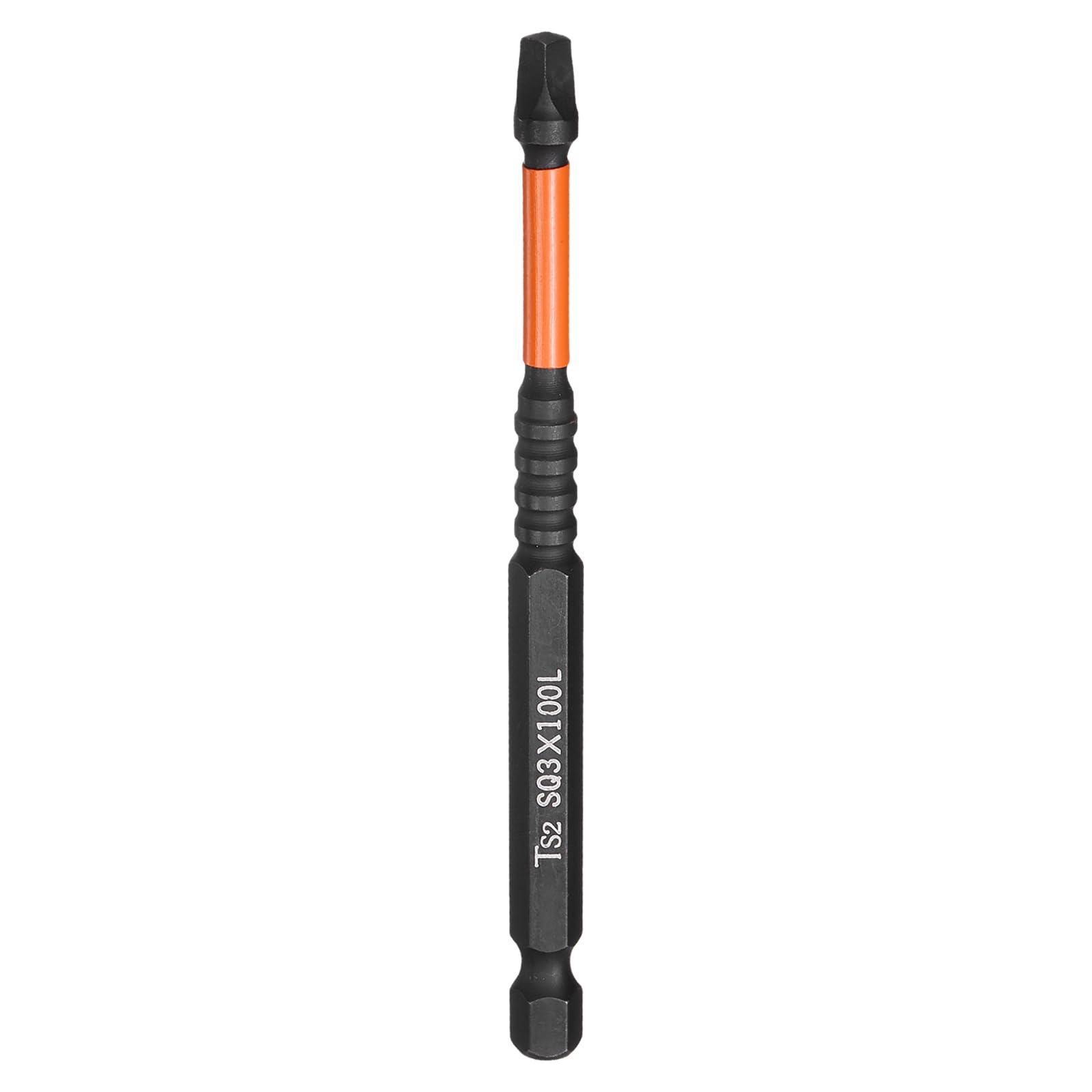 sourcing map Square Head Screwdriver Bits 1/4" Hex Shank SQ3 Magnetic Head 4" Length S2 Steel Screw Driver Drill Bit for Repair Work Electric Screw Driver
