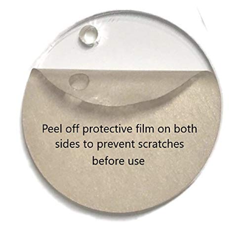 DistinctAndUnique 100 Pack Laser Cut Clear Acrylic Blank Shapes Smooth Edge Transparent Plexiglass Designs 1/8 inch (3 mm) with or Without Holes DIY Crafts Keychains Jewelry Gift Tags (Bear, No Hole)