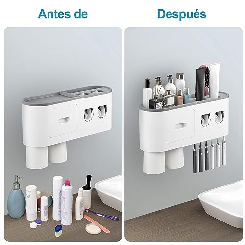 La Mejor Recopilación de Portacepillos los mejores 5. 6 portacepillos marca GuDoQi (3)