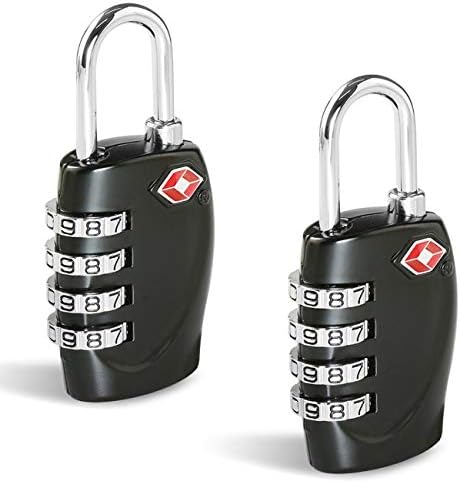 CFMOUR TSA Suitcase Locks - 1, 2, 3, 4, 5, 6 Pack 4-Dial Security...