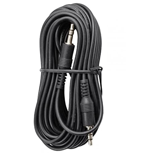 Xtenzi 3Pin Jack AUX Flex Cable Wire Accessory for Bass Remote Knob Compatible with Rockford Fosgate Prime PLC Amplifiers (15 Feet)
