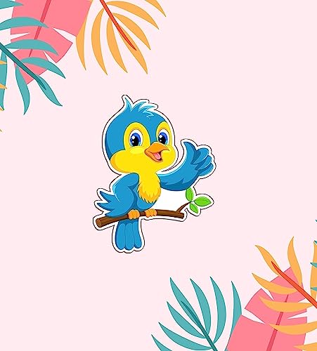 Image of Fridge Magnet Cute Bird Decorative Magnet for Refrigerator, Home, Kitchen and Office Decoration Multicolor