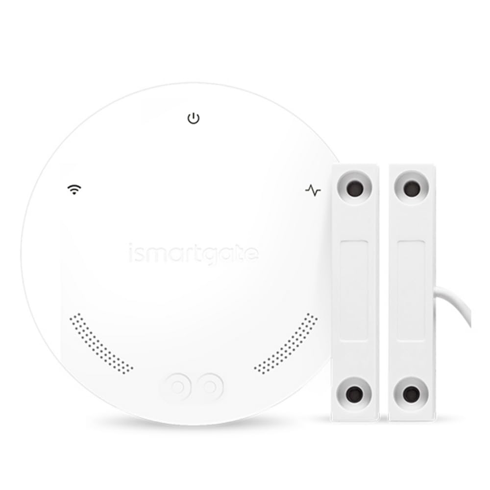 ismartgate Mini Smart Wi-Fi Opener Compatible con Amazon Alexa, Google Home y Samsung SmartThings (versión con Sensor cableado)