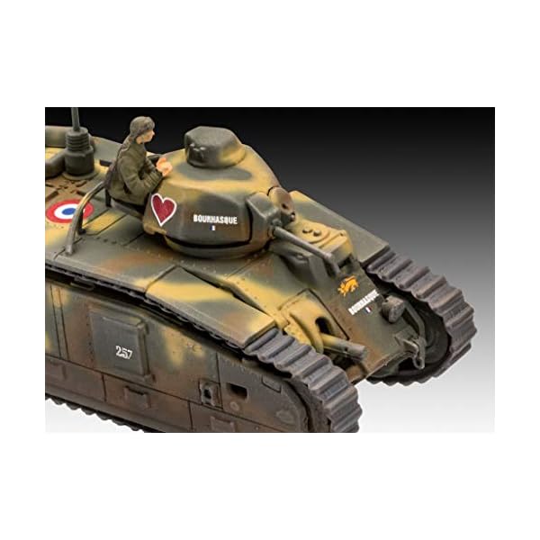 Revell GmbH 03278 3278 1:76 Char B.1 bis & Renault FT.17 Kunststoff Modellbausatz, Mehrfarbig, 1/76 – Bild 5
