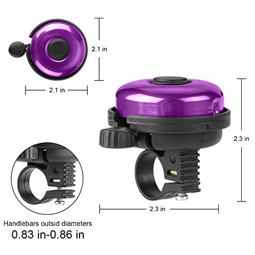 image for Accmor Classic Bike Bell, Aluminum Bicycle Bell, Loud Crisp Clear Soun