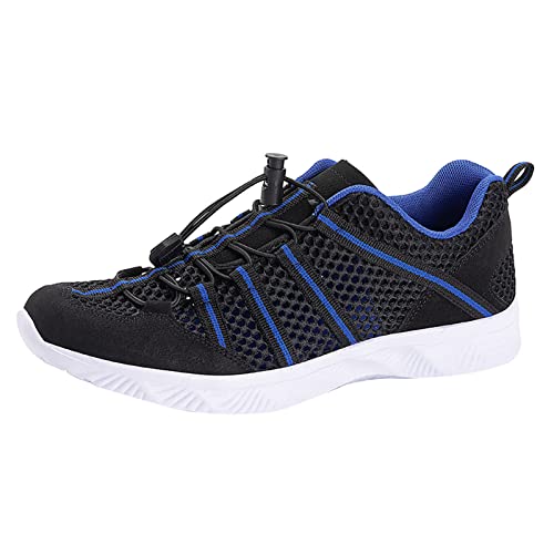MEIYOUMK Zapatos Caminar Hombre Hombres Verano Pareja al aire libre Río Tracking Zapatos Malla Transpirable Cómodo Casual Wading Zapatos Ligero Antideslizante Zapatos, Le Noir, 42 EU
