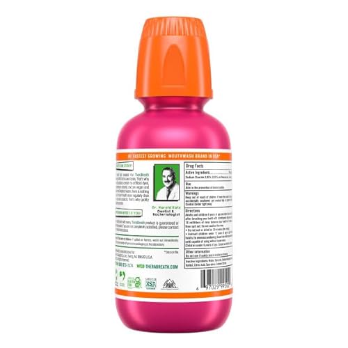 Therabreath 697029 Kids Mouthwash With Fluoride, Organic Strawberry Splash, Anticavity, 10 Fl Oz & Therabreath Kids Mouthwash thumb #3