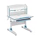 Produktbild Huangwanru Kinderschreibtisch Stuhl Set Kids School Workstation Höhenverstellbarer Studie Schreibtisch Wipp-Desktop und Fach Für Schlafzimmer Hausaufgaben (Color : Blue, Size : One Size)