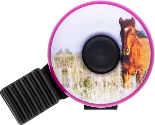 Fahrradklingel Kinder - Pferd Motiv - Fahrradklingel Mädchen, Klingel...