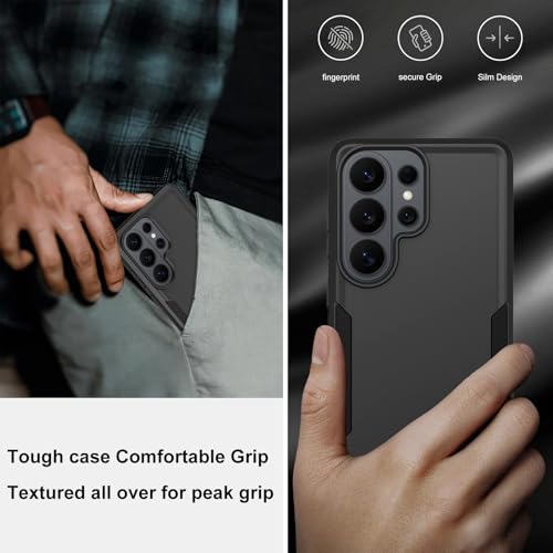 Annymall for Samsung Galaxy S26 Ultra Case with Screen Protector,Heavy Duty Military Grade Drop Protection Tough Cases,Shock-Absorbing Dust Proof Rugged Durable Bumper Cell Phone Cover 6.9" (Black) by Annymall - Used condition - Image 5