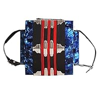 Amazon | 六角形アコーディオン 20キー 40トーン ストラップとキャリー