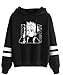 AMOMA Unisexe Hunter x Hunter Sweat à Capuche de Sport Loisirs à Manches Longues Gon Killua Hisoka Imprimé Sweat(XS,KilluaDrink-Black)