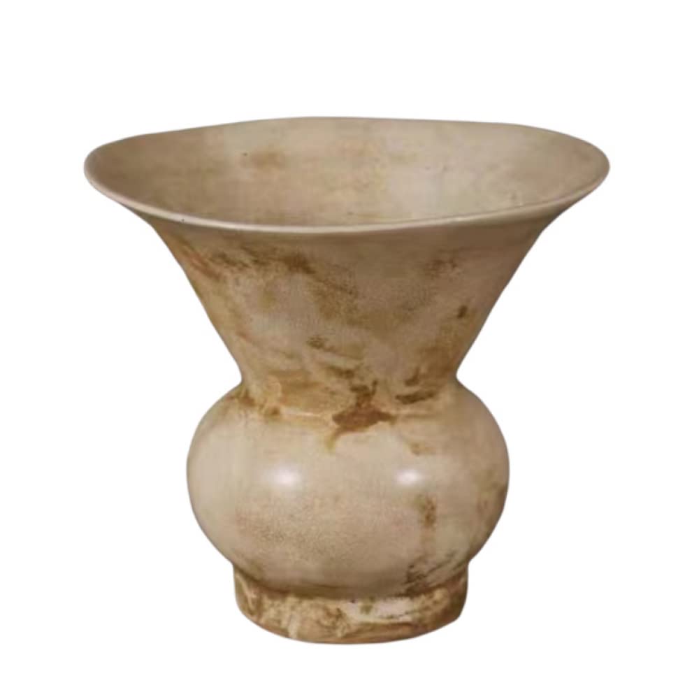 asdchZen Ceramic Vases Ginger Jar For Home Decor, Flower Birds Pattern Temple Jar Vase Traditional Chinese Porcelain Dried Flower Vases Decoration -23.5×15Cm,10.5×11.5cm