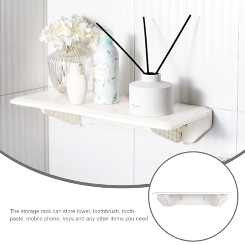 Étagère murale pliable blanche support rangement cuisine maison