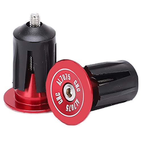 Accesorios para Bicicletas de Handlebar Allume Durable Aluminio Aleación de plástico Enter ENTRAPT para Bicicletas Plegables de montaña 2 Piezas de 2 Piezas (Rojo)