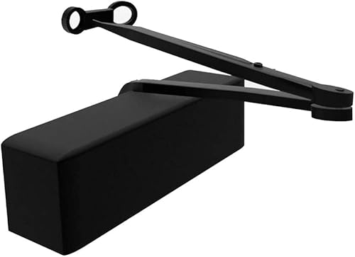 REVAZ Cierre de puerta comercial extra resistente D9016 BC, certificación UL, cubierta de plástico ignífugo, tamaño ajustable 1-6, grado 1, hierro