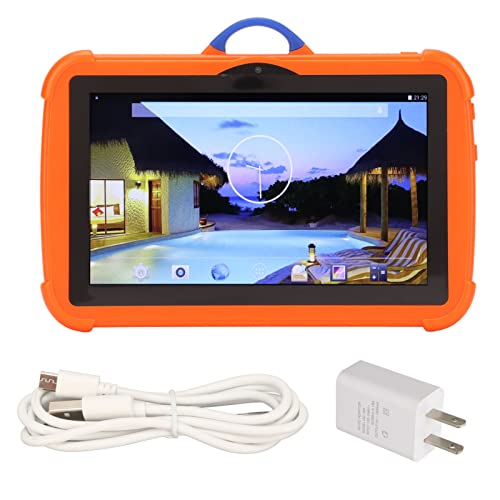 Tablet infantil, tablet infantil Android de 7 polegadas com capa protetora, tablet educacional infan