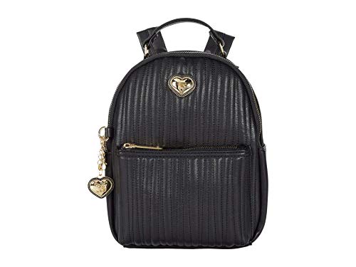 Betsey Johnson Quilted Backpack Black One Size