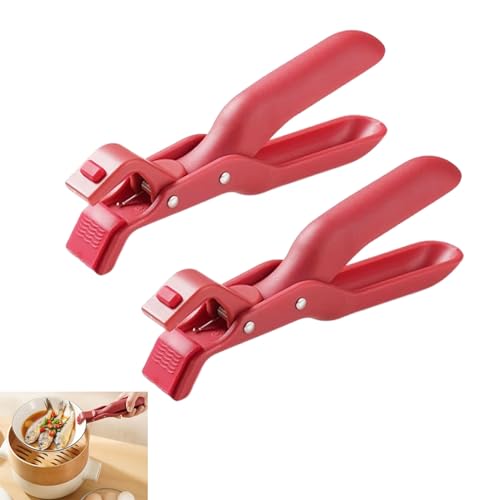 2Pcs Multi-Purpose Anti-Scald Bowl Holder Clip for Kitchen, Anti-Scalding Hot Plate Tongs Bowl Clips, Kitchen Gadget, Silicone Non-Slip Heat Insulation Anti-Scald Clip, for Bowl, Pizza Pan (Red) 2Pcs Multi-Purpose Anti-Scald Bowl Holder Clip for Kitchen, Anti-Scalding Hot Plate Tongs Bowl Clips, Kitchen Gadget, Silicone Non-Slip Heat Insulation Anti-Scald Clip, for Bowl, Pizza Pan (Red)