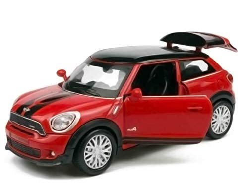 Image of Magicwand MZ 1:32 Scale Coooper Die-Cast Car with 4 Openable Doors Music,Pull Back Action & Glowing Head & Tail Lights【Pack of 1】【Colors as Per Stock】