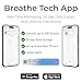 BREATHE Airmonitor Plus: Smart Air Quality Monitor Indoor - 8-in-1 CO2 Meter, Formaldehyde Detector, VOC Meter, PM1/2.5/10, Temperature & Humidity - Air Quality Tester for Home with App