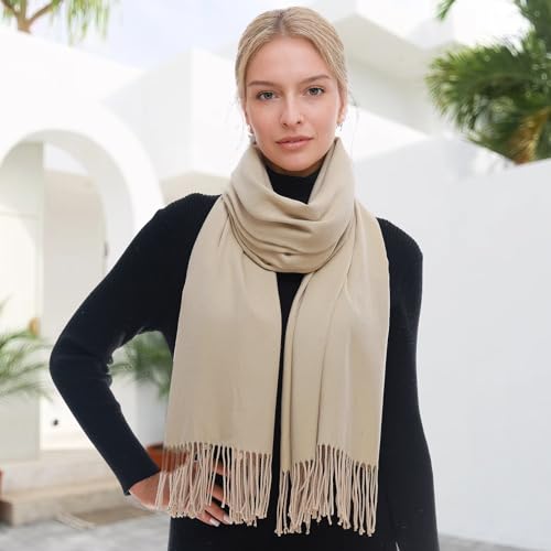 Scarf for Women Scarves and Wraps Winter Warm Pashmina Shawl for Cold Weather2