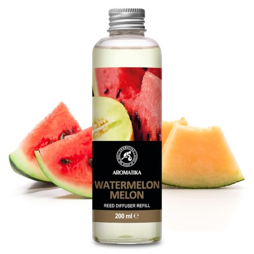 Recambio de Difusor Sandía - Melón 200ml - Relleno Difusor - Difusores Aromáticos - Ambientador - Difusor Perfumado - Fragancia para Habitación - Reed Diffuser Refill Watermelon - Melon