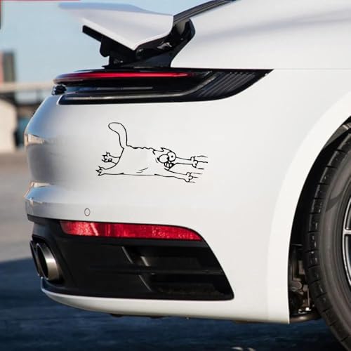 Autocollant de chat extensible imperméable pour relooker un ordinateur ou une voiture - 4
