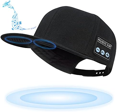 YonTune Music hat with Bluetooth Speaker Adjustable hat with Wireless Smart Speaker Suitable for Outdoor Sports is The Best Gift for Men/Women/Boys/Girls Black