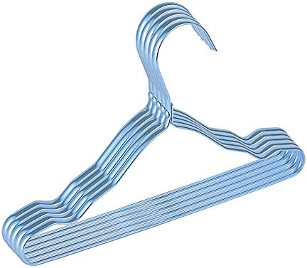 Clothes Hangers/Coat Hangers Clothes Hangers Aluminum Alloy Holder Racks Metal Hanger Kids Clothing Organizer Drying Hangers Hangers,Royal Blue-5PCS