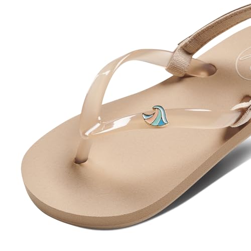 Image of Reef Girls' Little Charming Backstrap Flip Flop Sandals