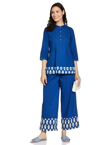 Image of Amazon Brand - Myx Women Cotton Regular Fit Casual Kurti (Available in Plus Sizes)