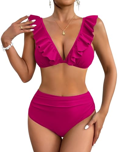 AI'MAGE Bikini Set Damen Hohe Taille 2er Pack...