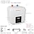 110V/115v/120V 1400-1500W Small Under Sink Tank 2.5 Gallon Water Heater Hot Storage?Mini Instant Electric RV TR Trailer Kitchen Compact Point-of-Use,2 PCs 16” Long 1/2”FIP Stainless Steel Hoses 9.5L…