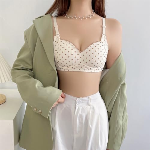 [Avejjbaey] No push up bra underwire full coverage soft everyday comfort non-breathable wire-free bra for women, blue, AB70 - Image 6