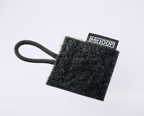 THE MIC LOOP Micro - Keeps Portable Radio Mic in Place for Police/Law Enforcement Black