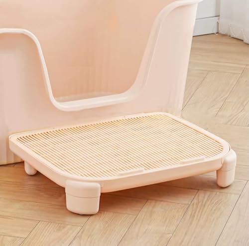 Image of Cat Litter Mat Litter Trapping Mat,19.69 inchX15.95 inchX3.54 inch Litter Box Mat,Waterproof Cat Mats for Litter Large,Easy Clean,Non-Slip Litter Mat for Cat,Urine-Proof Kitty Litter Catcher Mat,Washable (Cream)