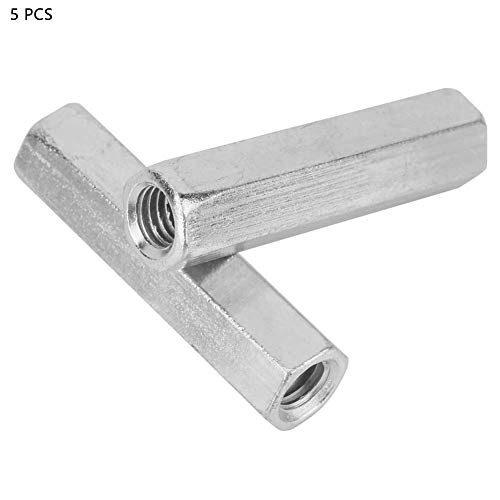 5Pcs M8 * 50 dado Esagonale Lungo Long Rod Nut