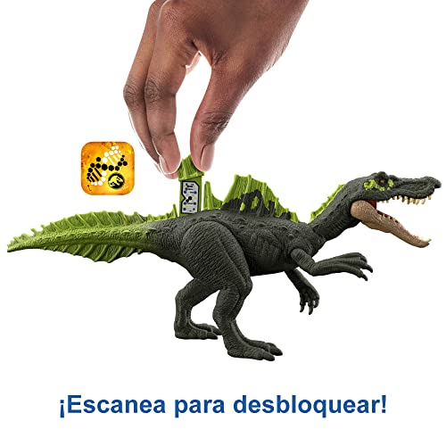 Dinosaurio Ichthyovenator juguete interactivo Jurassic World Dominion Mattel HDX44 sonido 3
