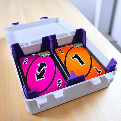Image of Sentosa Flip Card Game Storage Box with Detachable Tray, Snap-On Locks (Double Deck Box + 1 Original Flip Cardset)