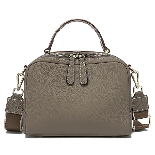 Crossbody Bag Genuine Leather Crossbody Purse for Women Satchel Bag Small Cross Body Bag Shoulder Bag Handbags Top-Handle Bag
