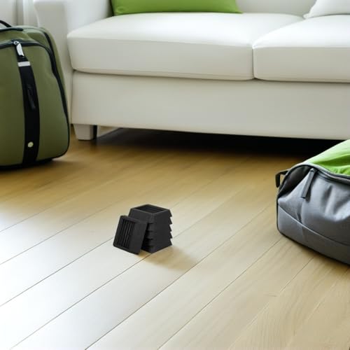 Coupelles en caoutchouc carrées contre rayures sol et tapis - 8