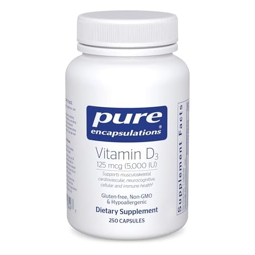 Pure Encapsulations Vitamin D3 5000 IU Supplement