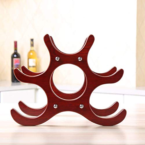 Soporte para botellas de madera sólida estilo europeo miniatura 5