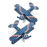 Modèle d'avion vintage : adoptant de bons matériaux, ce décor d'avion rétro est sûr et durable, facile à décolorer ou à casser, modèle d'avion en métal