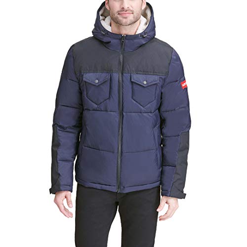 Image of Levi's Men's Performance Hooded Puffer Trucker Jacket (Regular & Big & Tall Sizes)